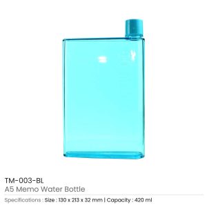 A5 Memo Water Bottles TM 003 BL