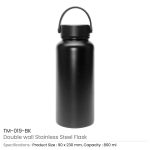 Double Wall Stainless Steel Flask TM 019 BK