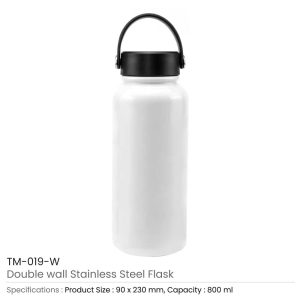 Double Wall Stainless Steel Flask TM 019 W
